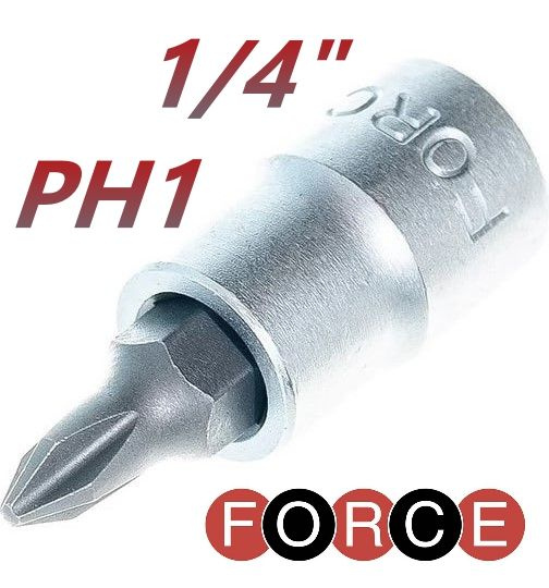 Головка-бита 1/4" крест РН1 - 32 мм FORCE 321321 #1