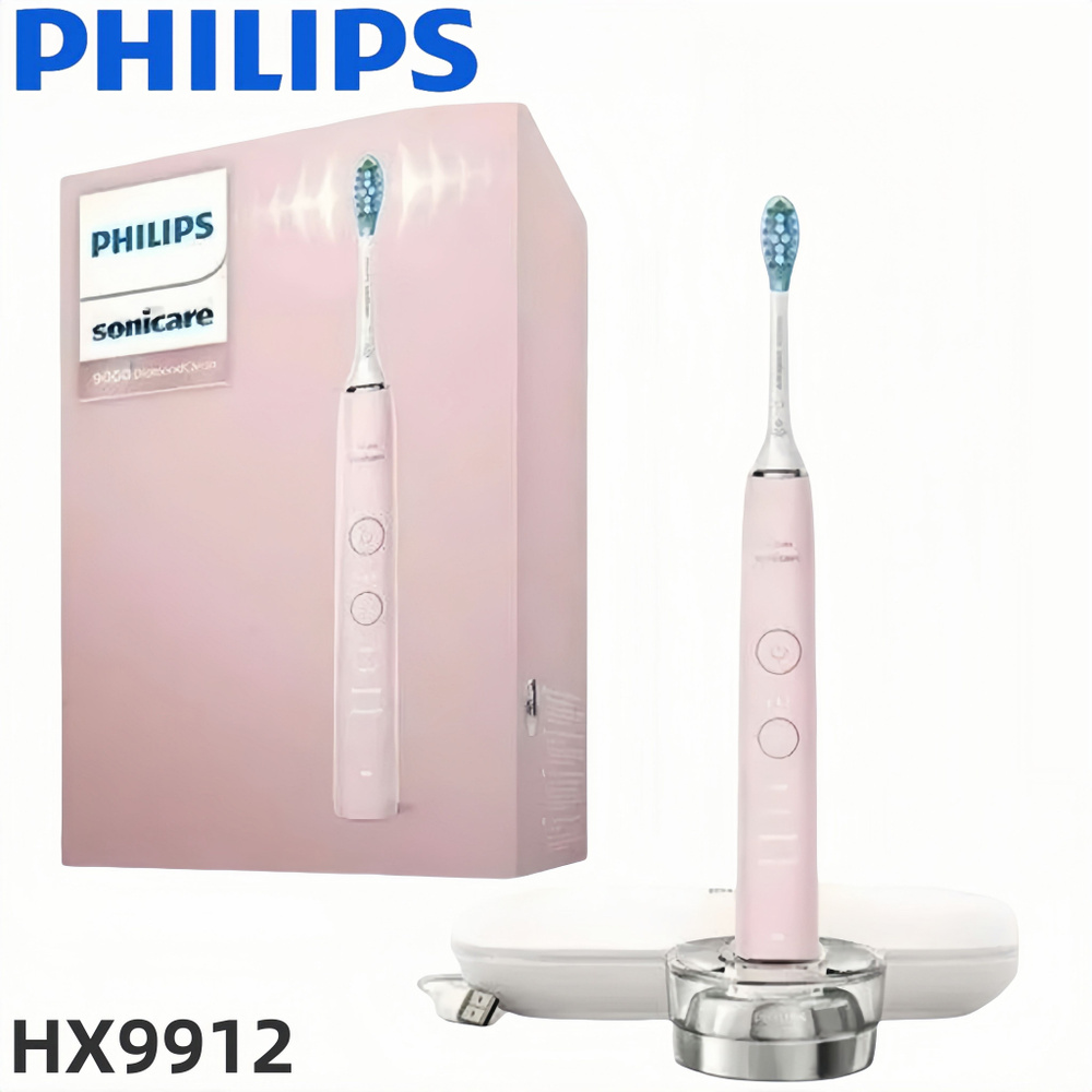 Philips Электрическая зубная щетка HX9912, белый, бежевый #1