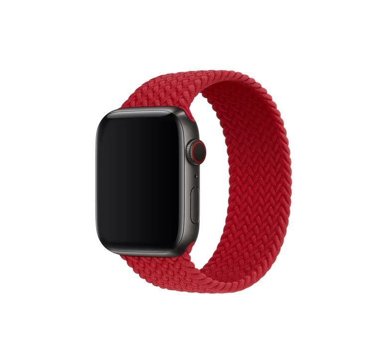 Монобраслет Red Braided Solo Loop Размер 4 (Красный) Apple Watch 41mm (38mm; 40mm) MP9J3ZE/A  #1