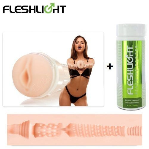 Fleshlight Набор мастурбатор - Riley Reid Utopia (вагина) + восстанавливающий порошок для киберкожи Renewing #1