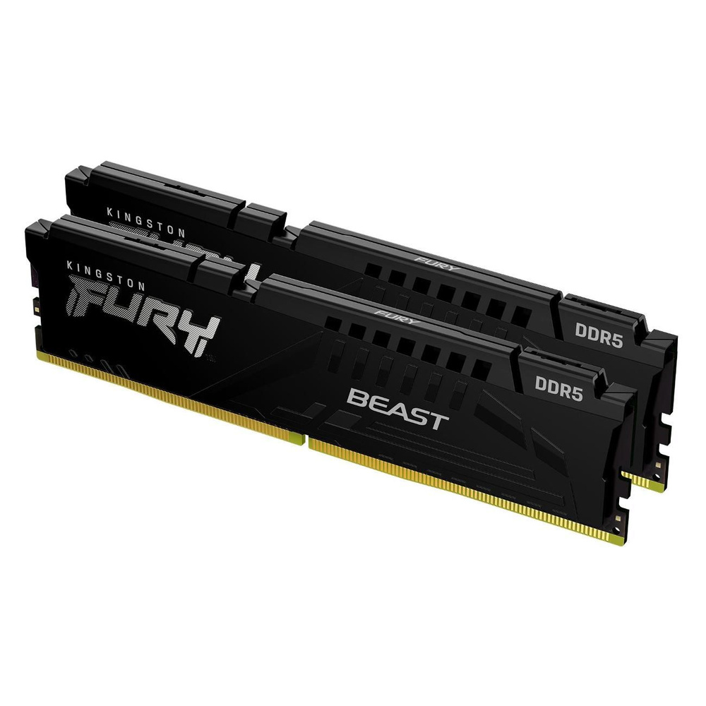 Kingston Оперативная память FURY Beast Black XMP 16GB KF552C40BBK2-16 2x8 ГБ (740617325959,0740617325959) #1