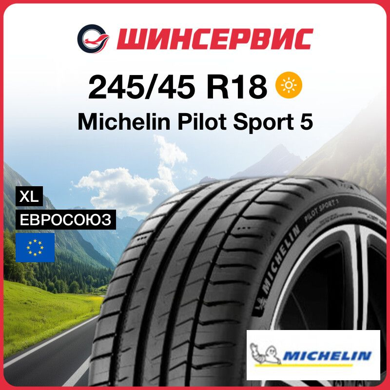 MICHELIN Pilot Sport 5 Шины  летние 245/45  R18 100Y #1