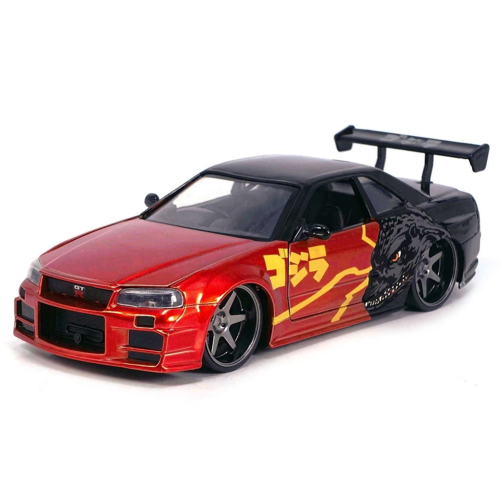 Модель Машинки Hollywood Rides 1:24 Godzilla Nissan GTR 35133 #1