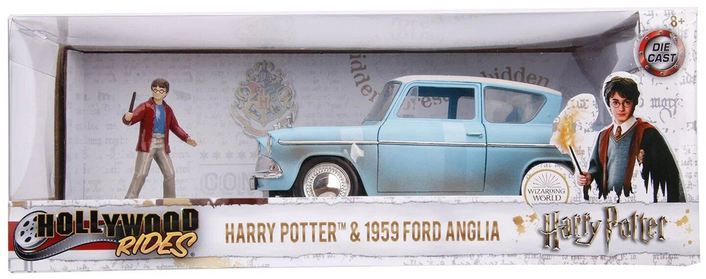 Машина Jada Ford Anglia 1959 c фигуркой Гарри Поттера 31127 #1