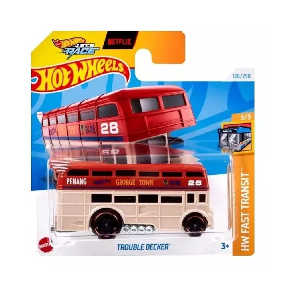 HTB45 Hot Wheels машинка металлическая игрушка коллекционная масштабная модель Trouble Decker Кейс 2024 #1