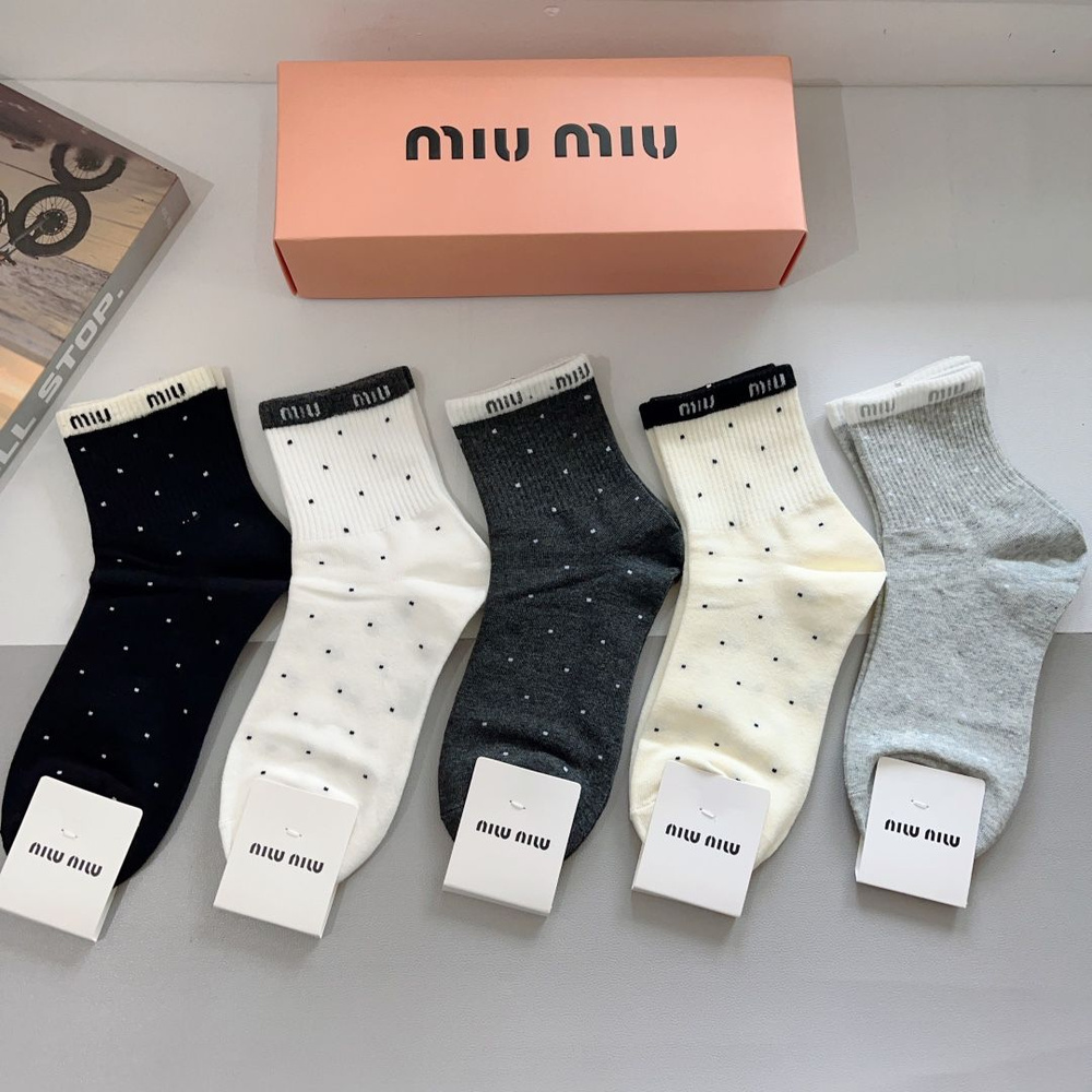 Носки спортивные Miu Miu, 5 пар #1