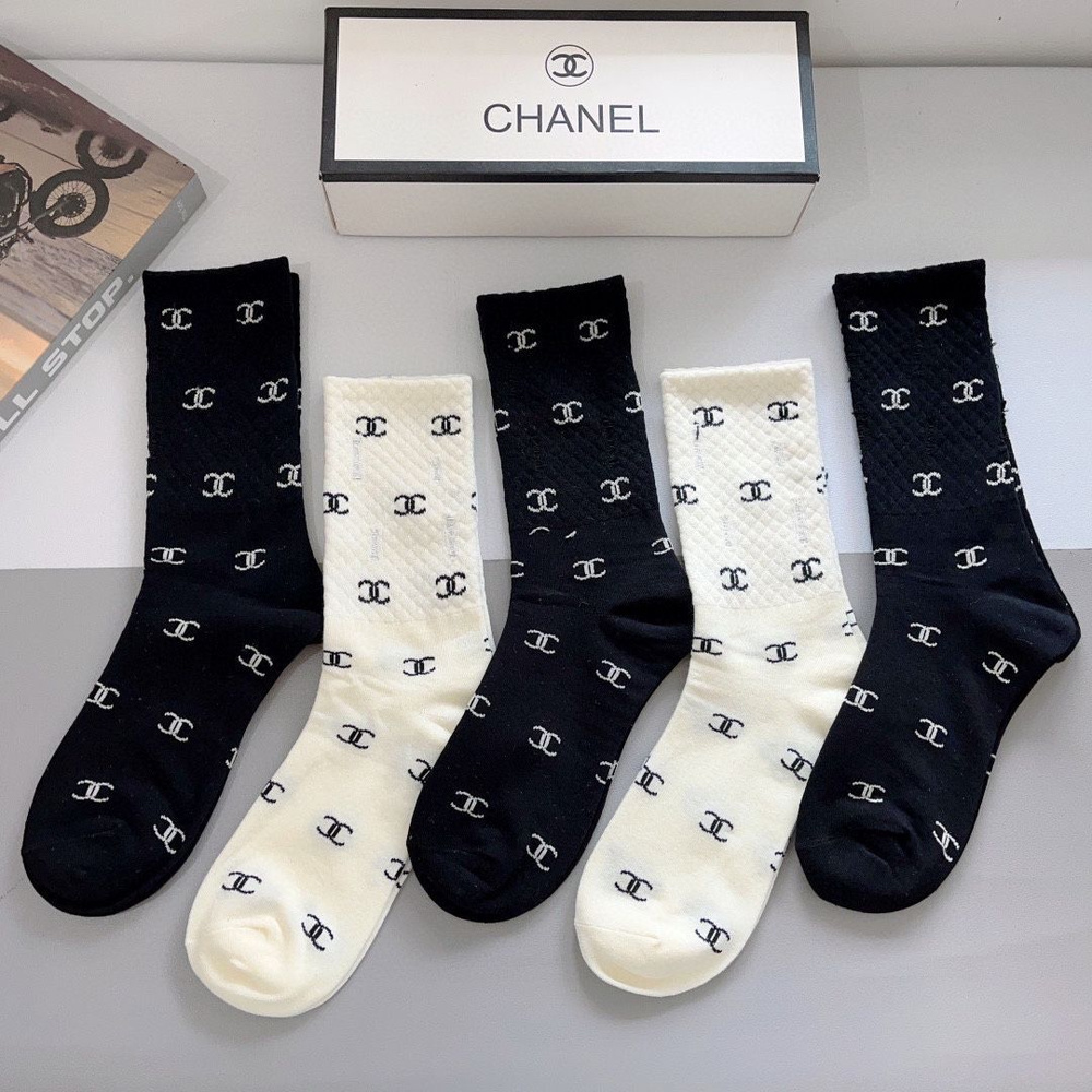 Комплект носков Chanel Комплект носков женские,мужские CHANEL, 5 пар  #1