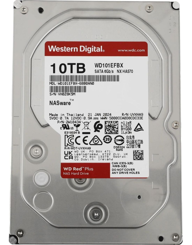 Western Digital 8 ТБ Внутренний жесткий диск (WD101EFBX)  #1