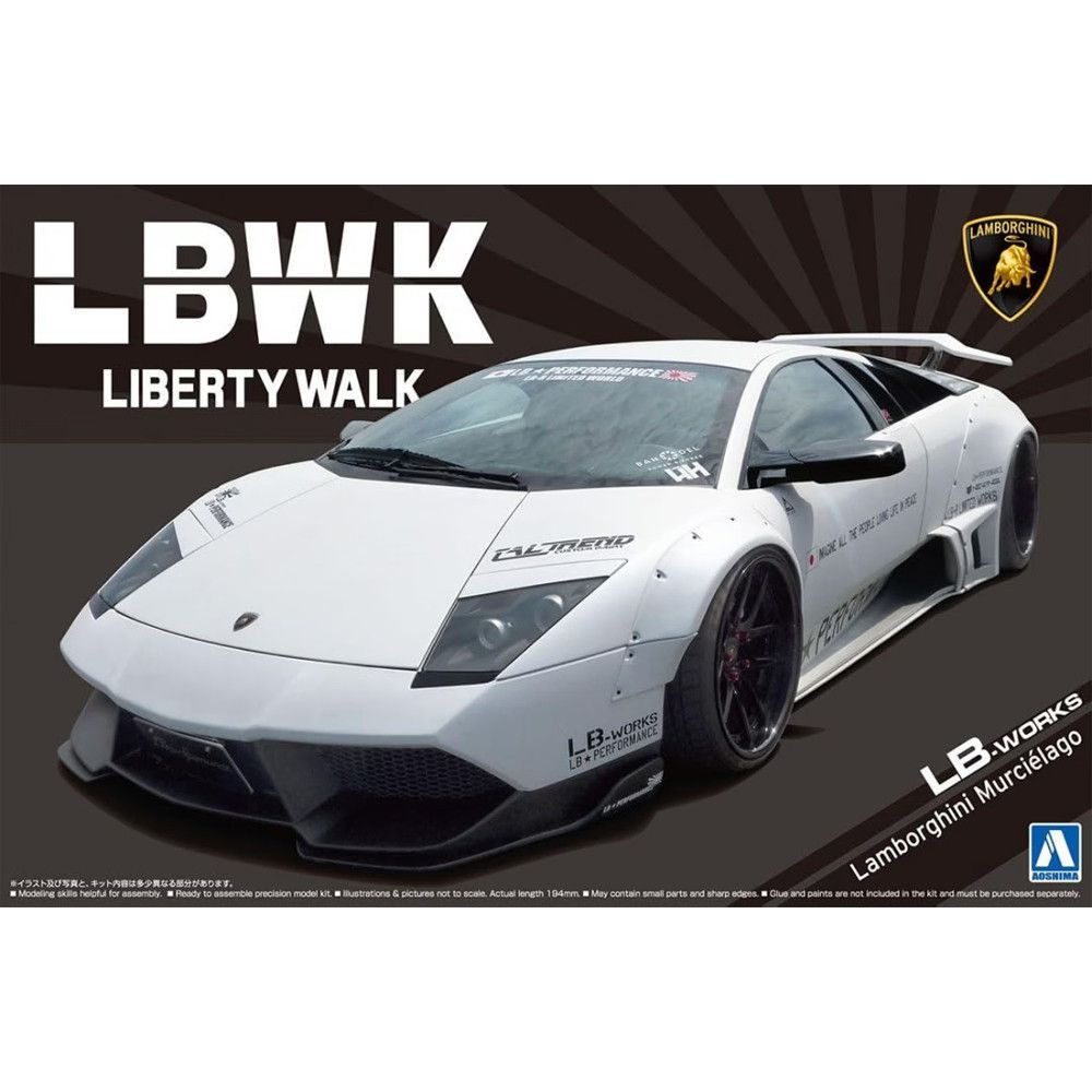 Сборная модель Aoshima 1/24 Lamborghini Aventador Huracan Murcielago LBWK Limited Edition  #1