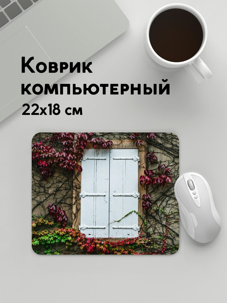 PANiN Коврик для мыши MousePad22x18WC_WC189852, черный матовый, черно-серый  #1