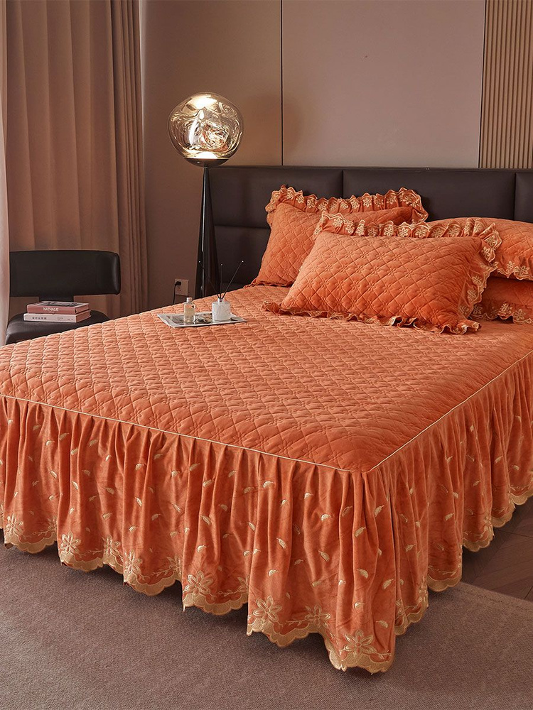 AiWinsure Покрывало с наволочками Velvet bedspreads, Вельбоа с размерами: 220 x 200 см  #1