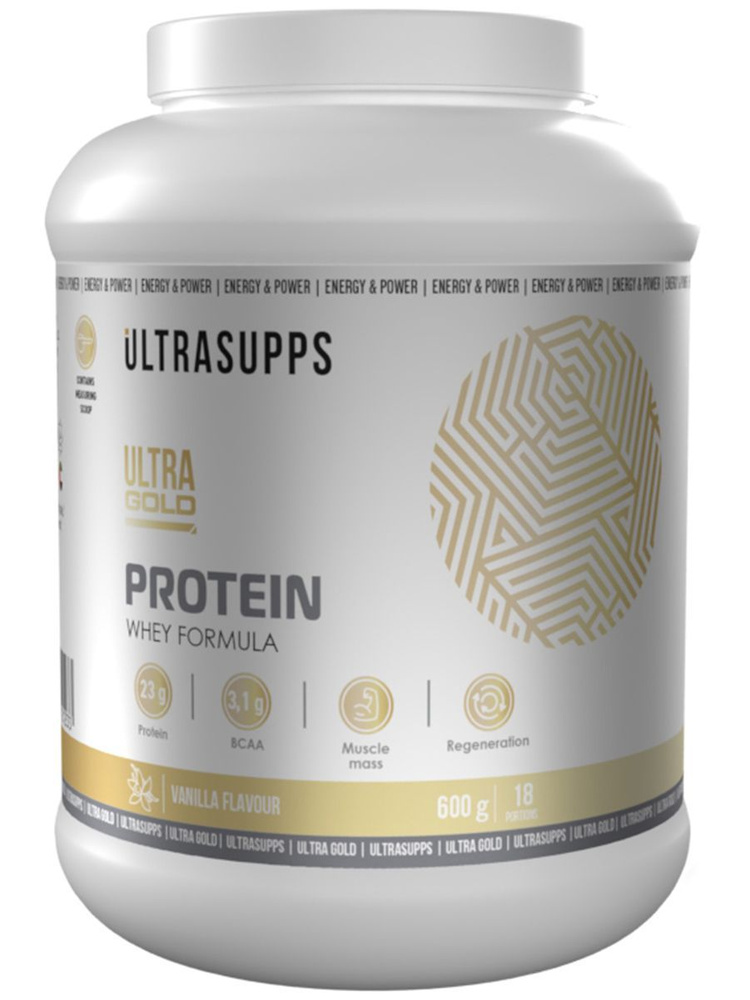 Сывороточный протеин UltraSupps Ultra Gold Protein Whey Formula - 600 г, ваниль  #1