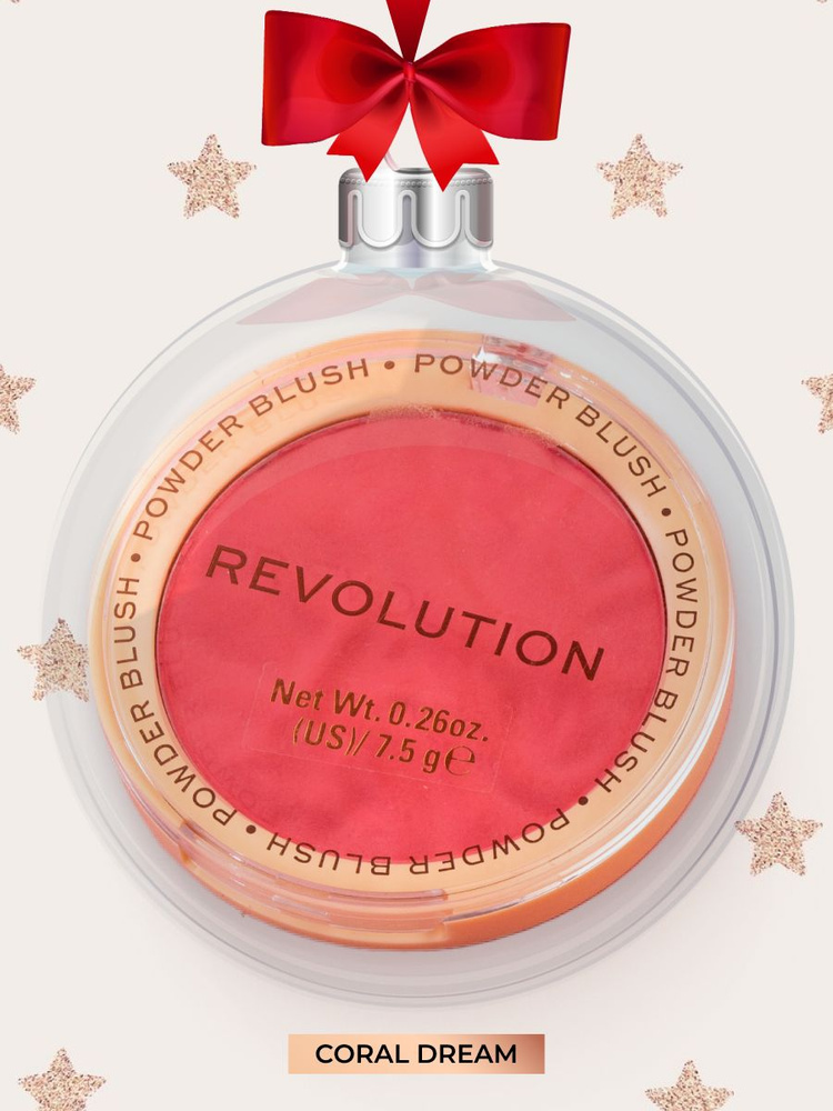 MAKEUP REVOLUTION Сухие румяна для лица BLUSHER RELOADED, Coral Dream: матовые, розовые, персиковые  #1