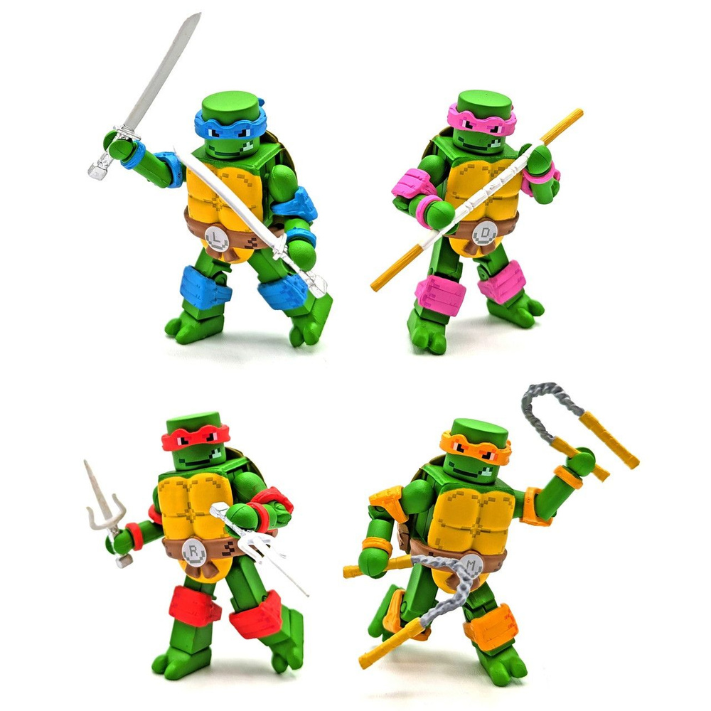 Фигурка TEENAGE MUTANT NINJA TURTLES (RETRO GAME) DELUXE MINIMATES BOX SET- SDCC 2024 EXCLUSIVE Diamond #1