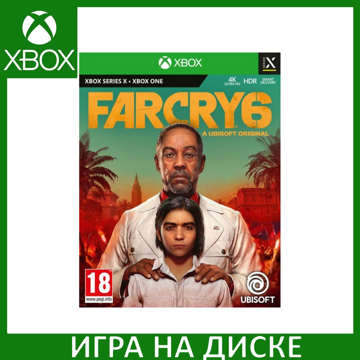 Диск с Игрой Far Cry 6 (Xbox One/Series X). Новый лицензионный запечатанный диск.