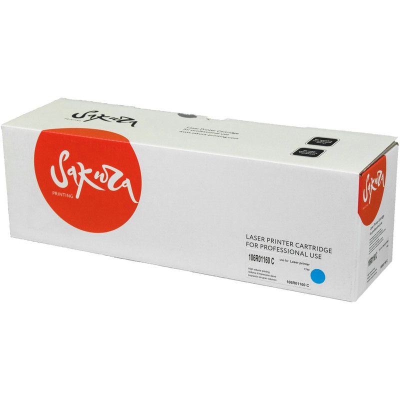 Картридж Sakura 106R01160/106R01164 для XEROX, голубой, 25000 к.