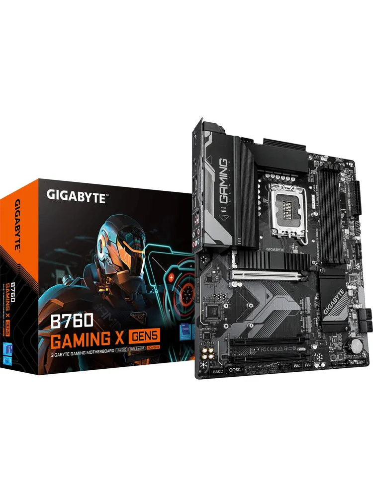 Материнская плата GIGABYTE B760 GAMING X GEN5 (LGA 1700, Intel B760 Express, DDR5, 256 Гб, ATX 24 pin)