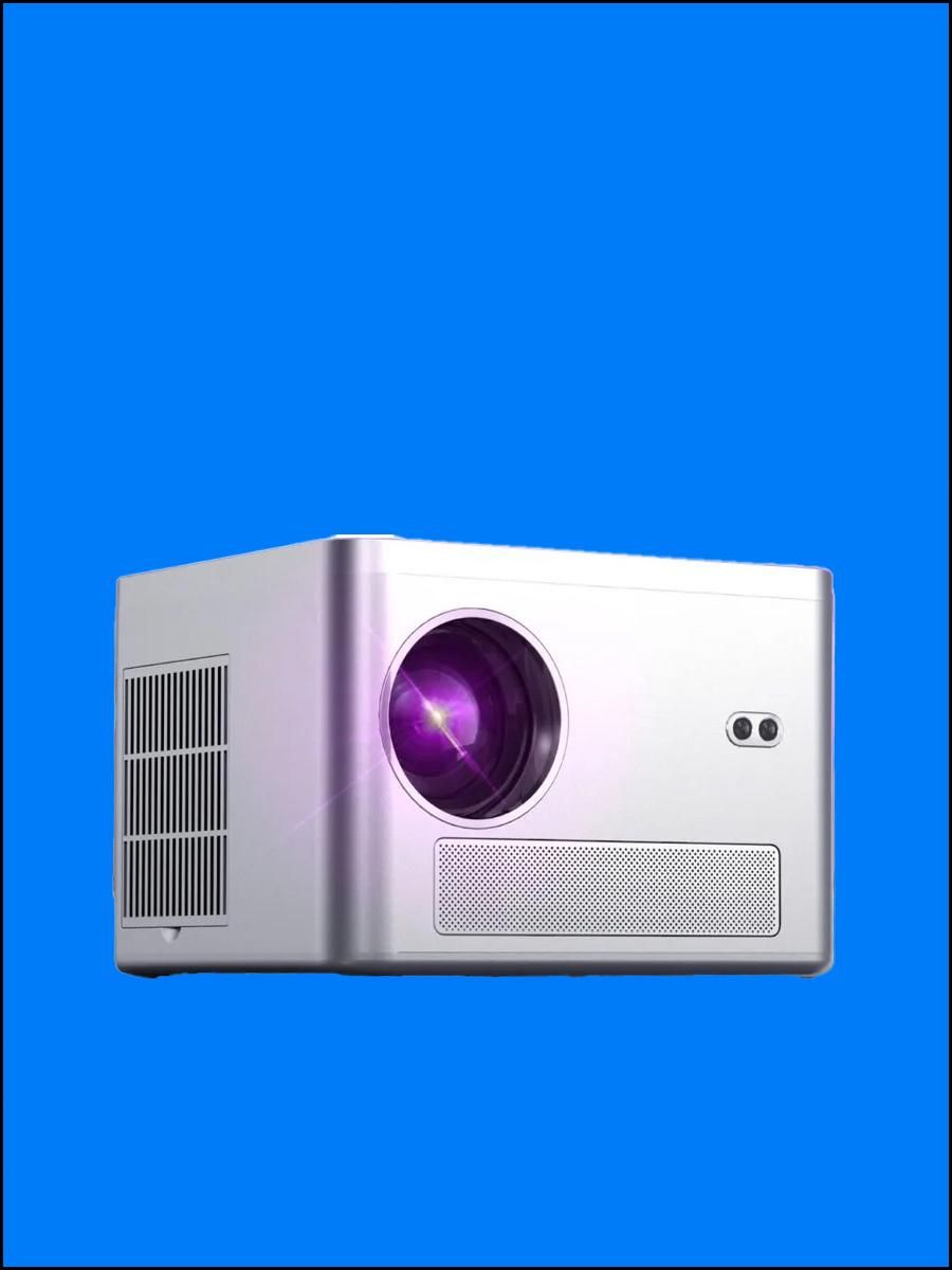 Гобо-проектордляфильмов,Минипроектор,СподдержкойBluetoothиWi-Fi,белый