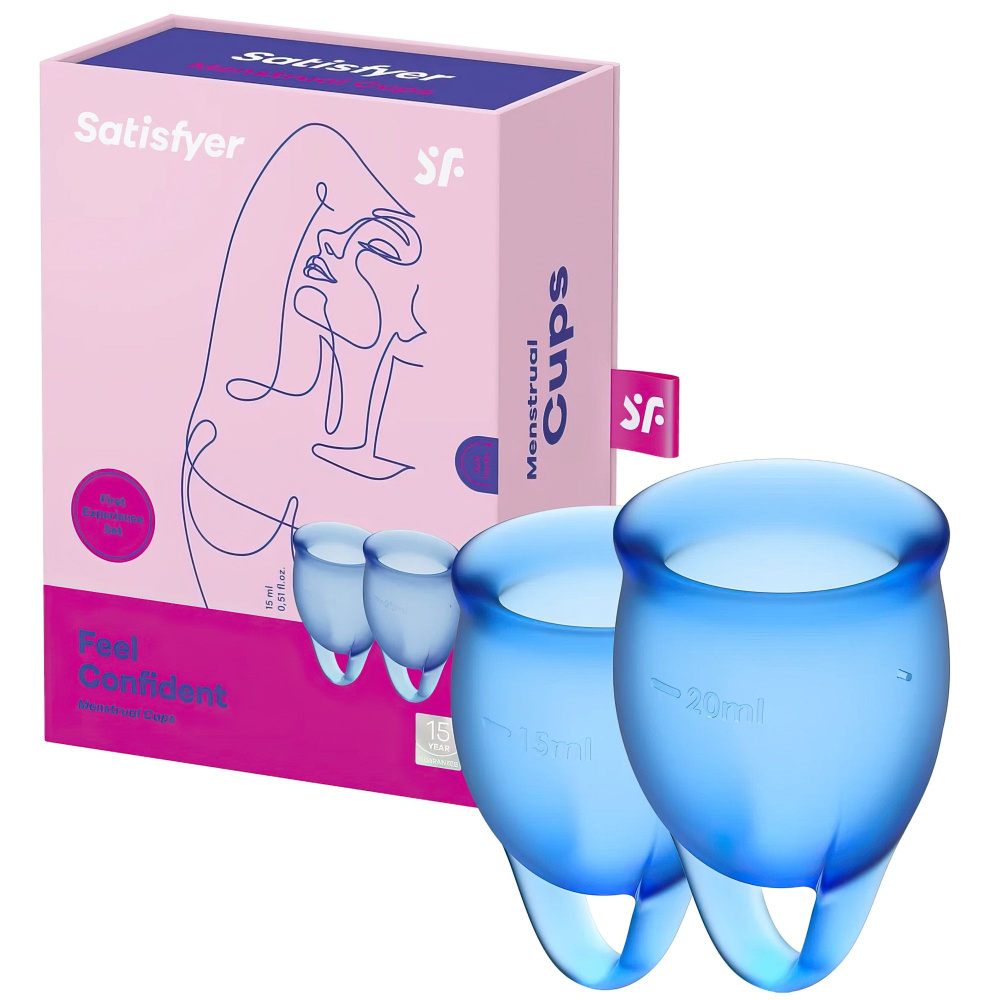 Набор менструальных чаш Satisfyer Feel Confident синий #1