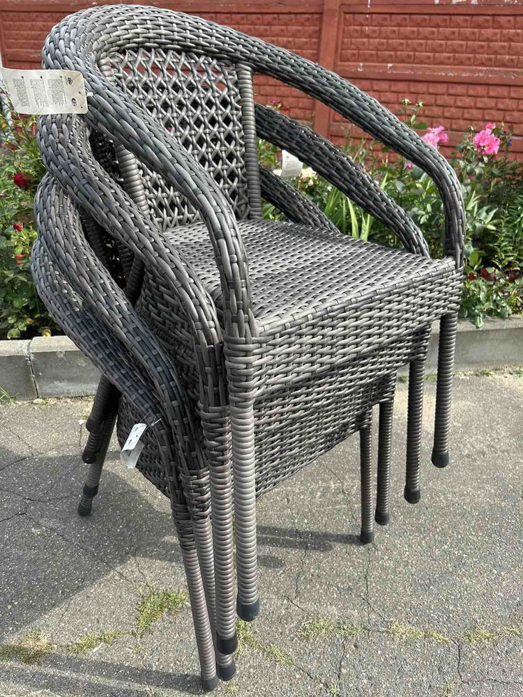 Садовое кресло, Сталь, 60х70х80 см, 4 шт #1