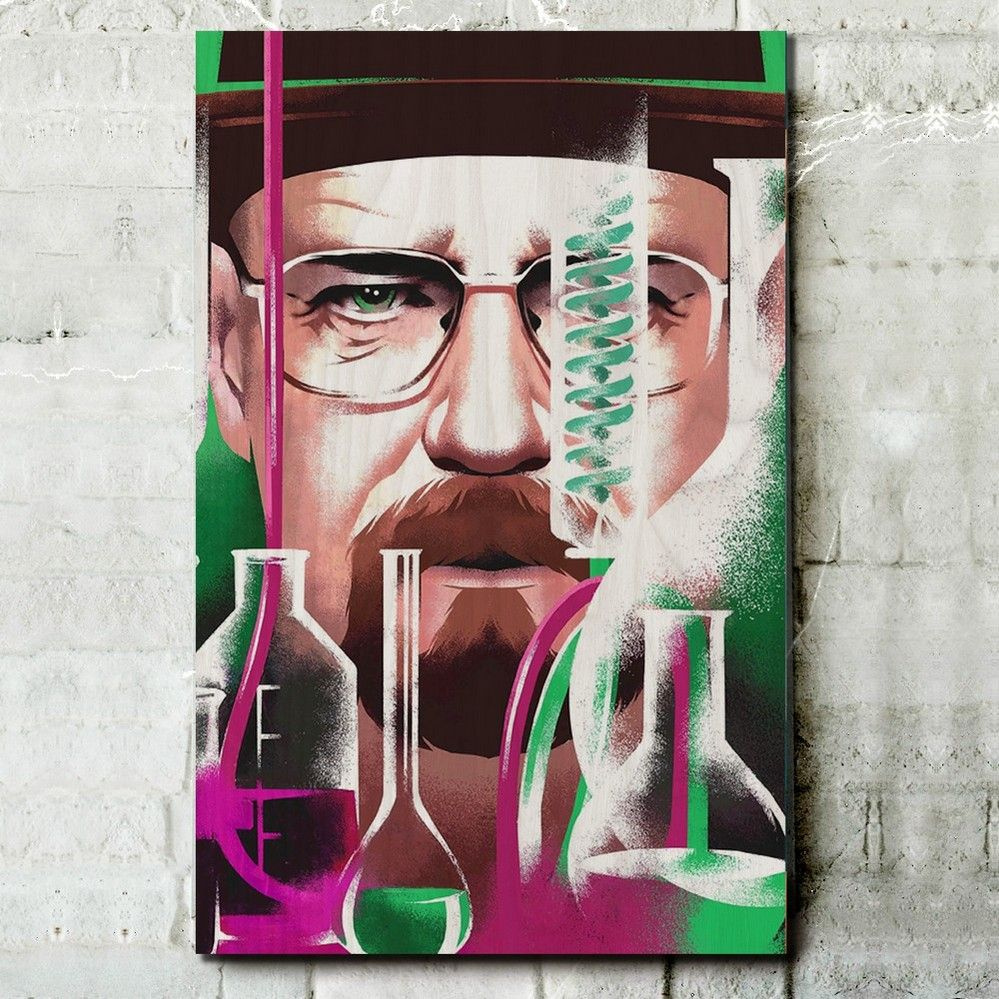 Картина интерьерная на дереве сериал Breaking Bad (Во все тяжкие, Хайзенберг) - 13640 В  #1