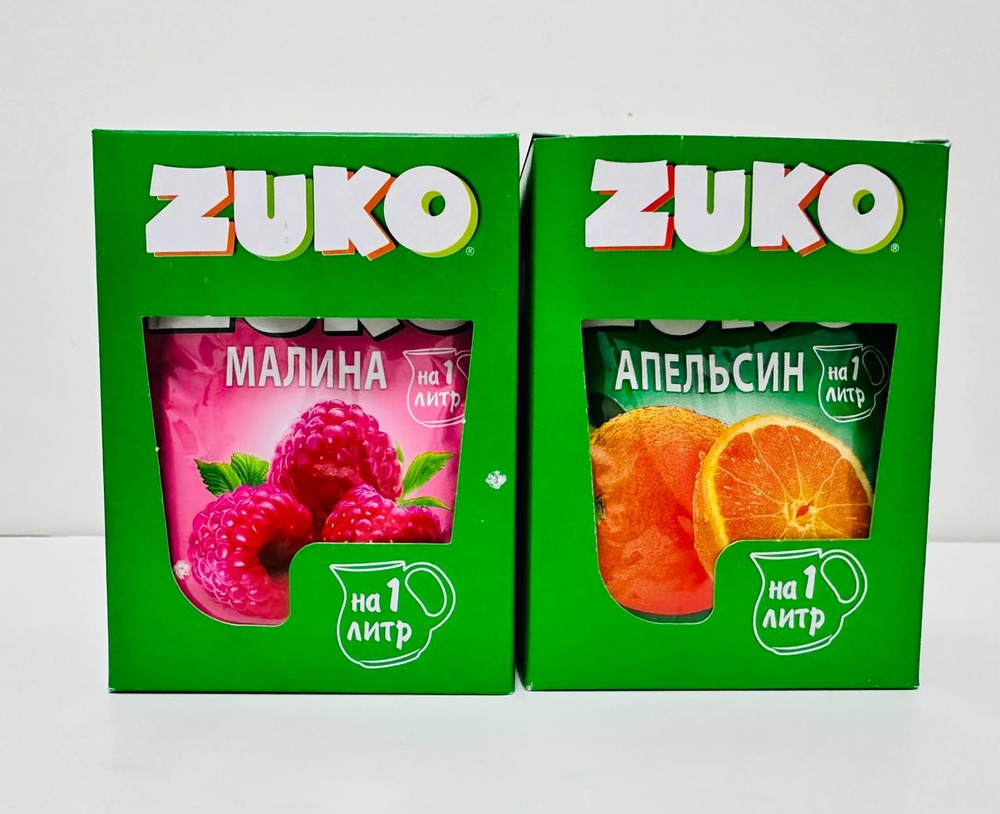 Растворимый напиток ZUKO, Апельсин и Малина, 24 штуки по 25 г  #1