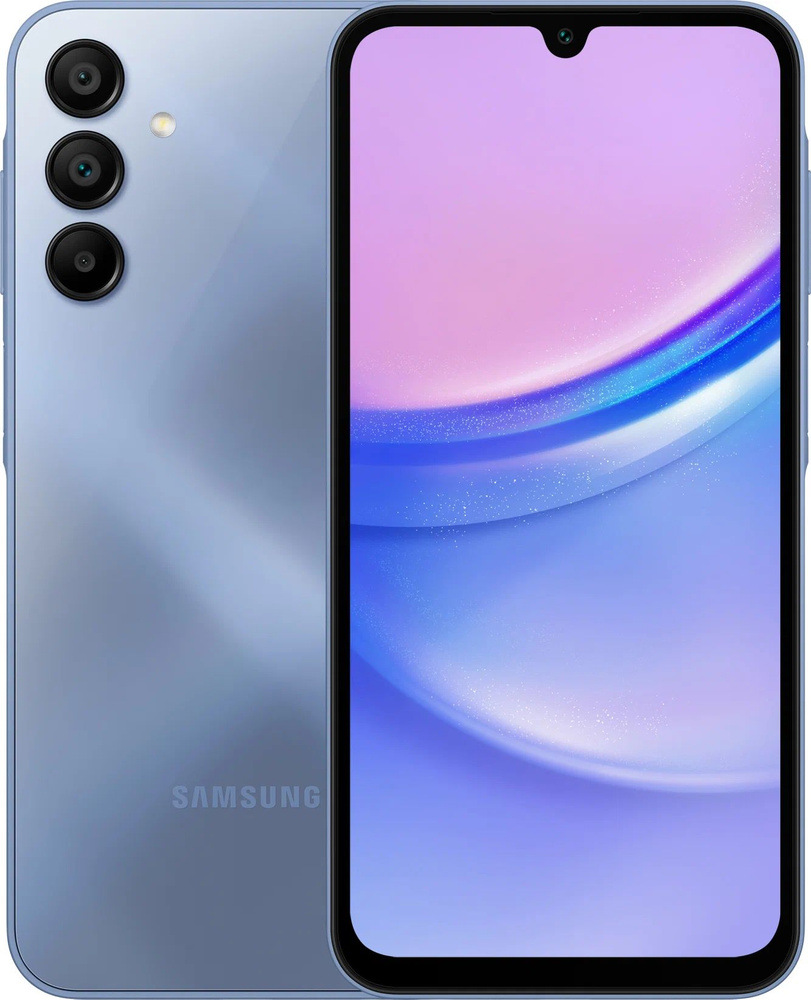 Samsung Смартфон Galaxy A15 4G Global 8/256 ГБ, синий #1