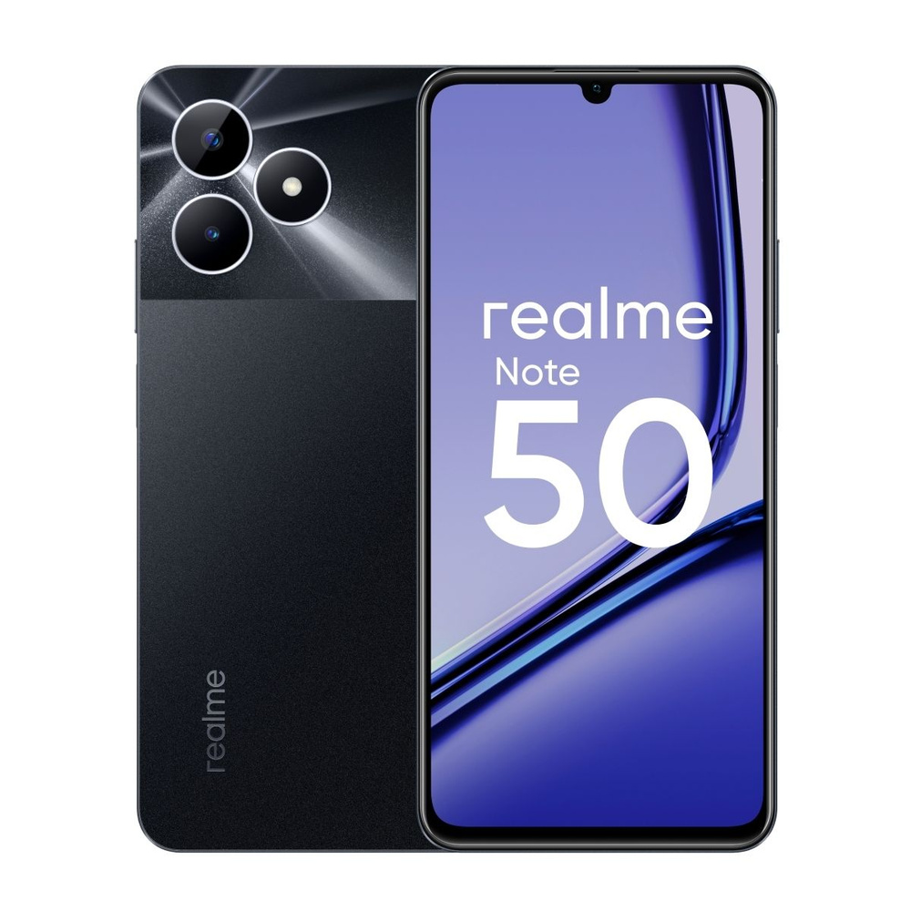 realme Смартфон Note 50 4/128 ГБ, черный #1