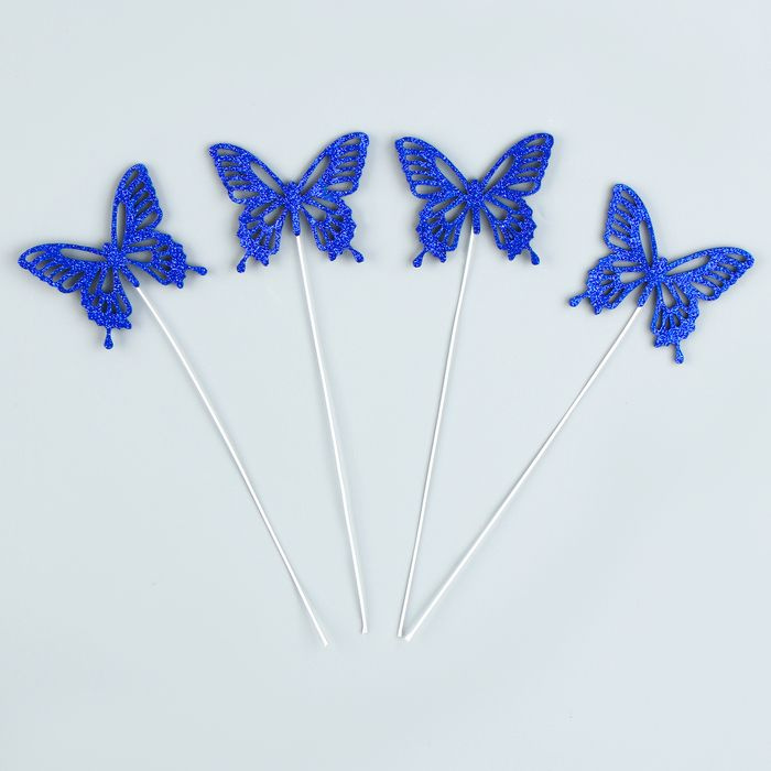 Набор для украшения Бабочки, цвет синий #1