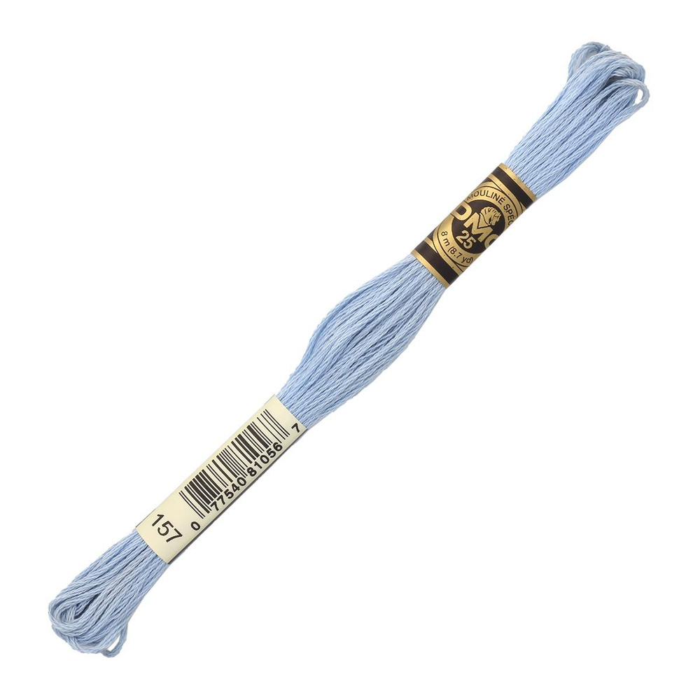 Мулине ДМС нитки для вышивания DMC, 8 м, 1 шт, цвет 157 #1