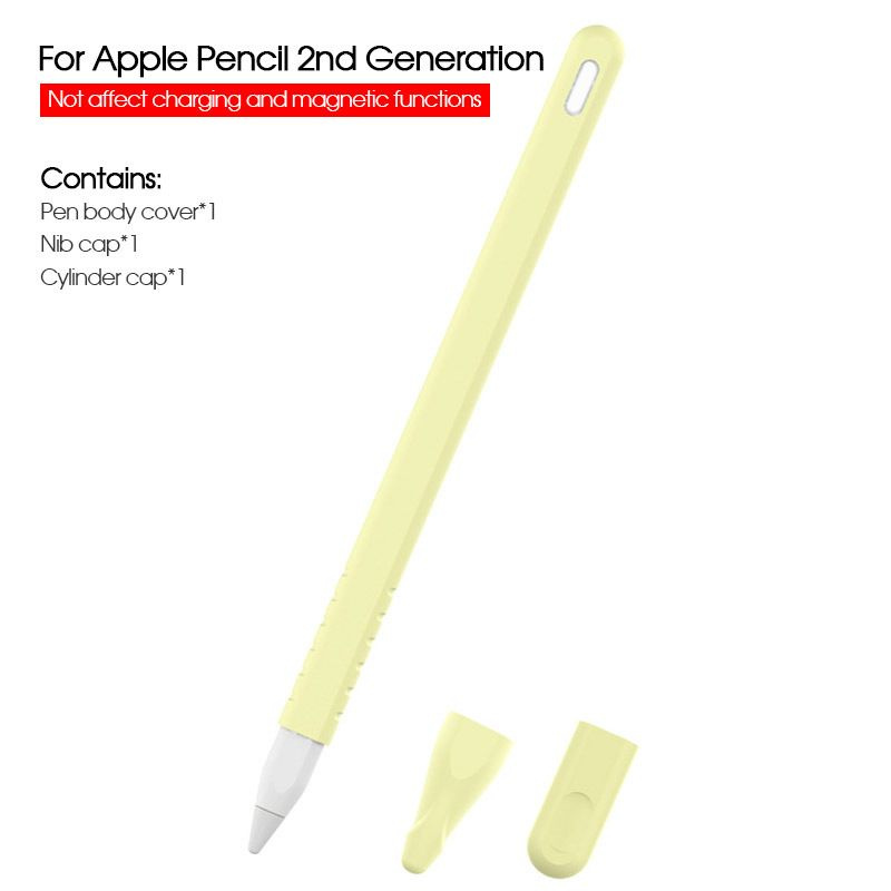 Защитный силиконовый чехол для Apple Pencil gen.2 желтый #1