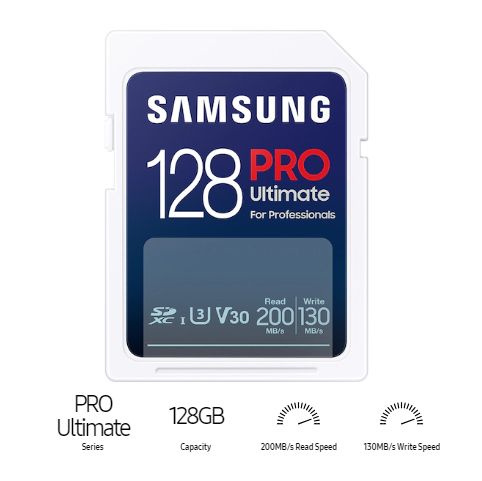 128GB SDXC карта памяти Samsung PRO Ultimate C10, U3, V30, A2 (MB-SY128S/CN) #1