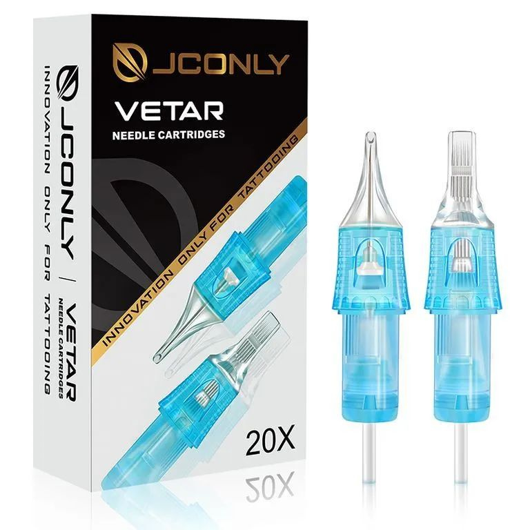 JCONLY VETAR Картриджи для тату Round Liner 0801RL-модули для тату машинки, картриджи для перманентного #1