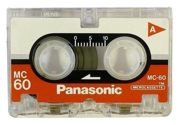 Микрокассета Panasonic MC-60 RT-60MCE для диктофонов и автоответчиков, многократная запись и воспроизведение #1
