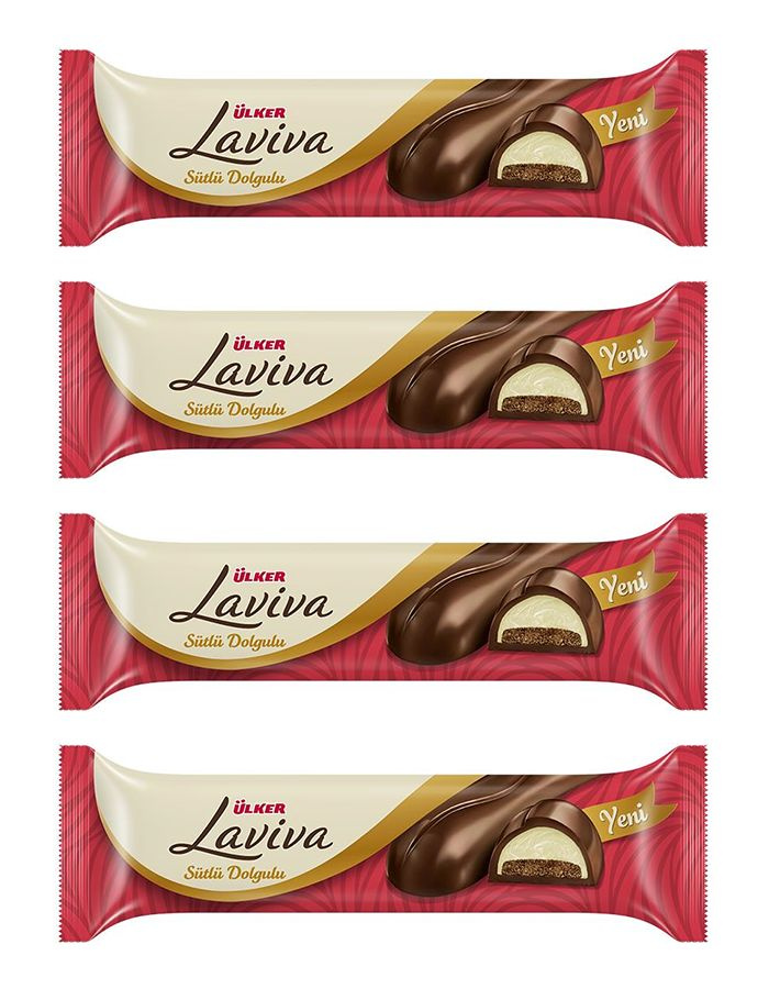 Ulker Laviva Шоколадный батончик с молочным кремом, 4 шт. по 35 гр.  #1