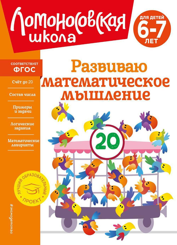 Развиваю математическое мышление: для детей 6-7 лет | Казакова Ирина Алексеевна, Родионова Елена Альбертовна #1