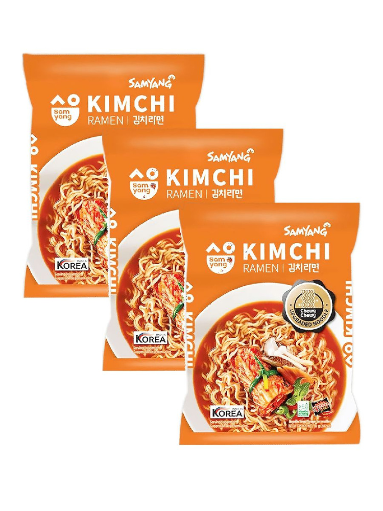 Лапша Samyang Kimchi Ramen со вкусом Кимчи, 80 гр х 3 шт #1