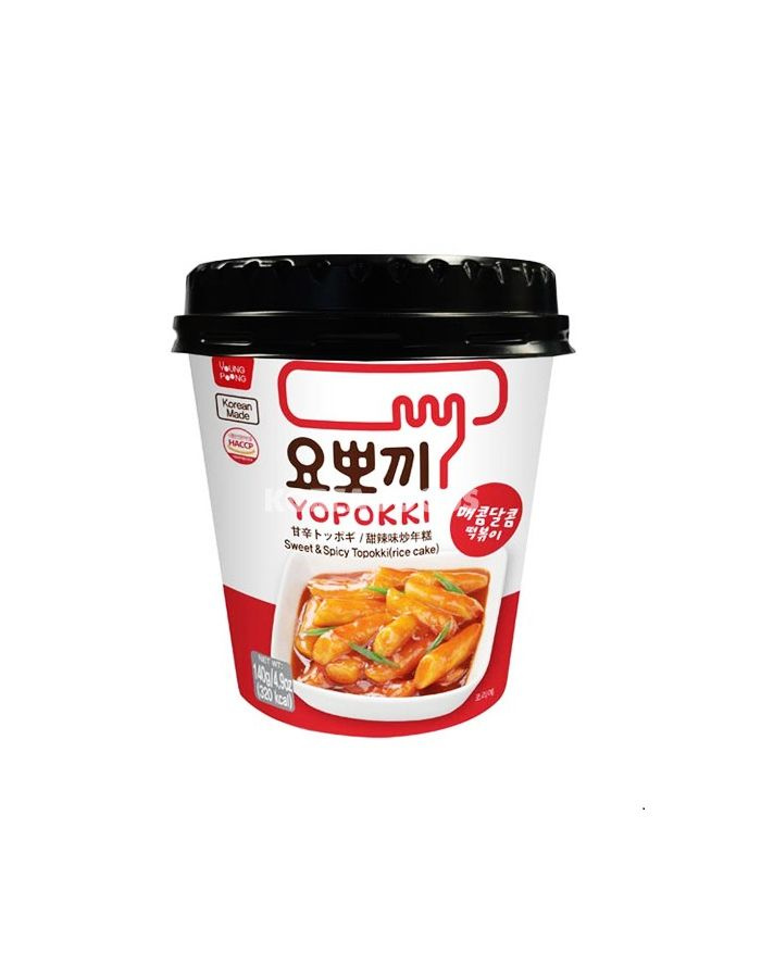 Рисовые клецки "Young Poong" Yopokki Sweet & Spicy Topokki с остро-сладким соусом, 140 г  #1