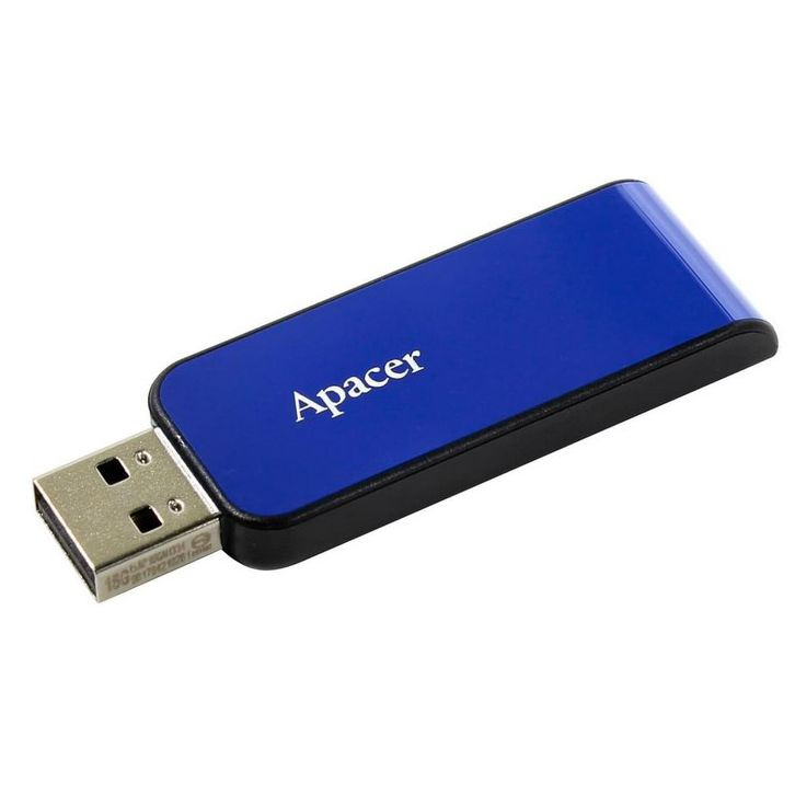 Apacer USB-флеш-накопитель AH334 64 ГБ, черный, синий #1