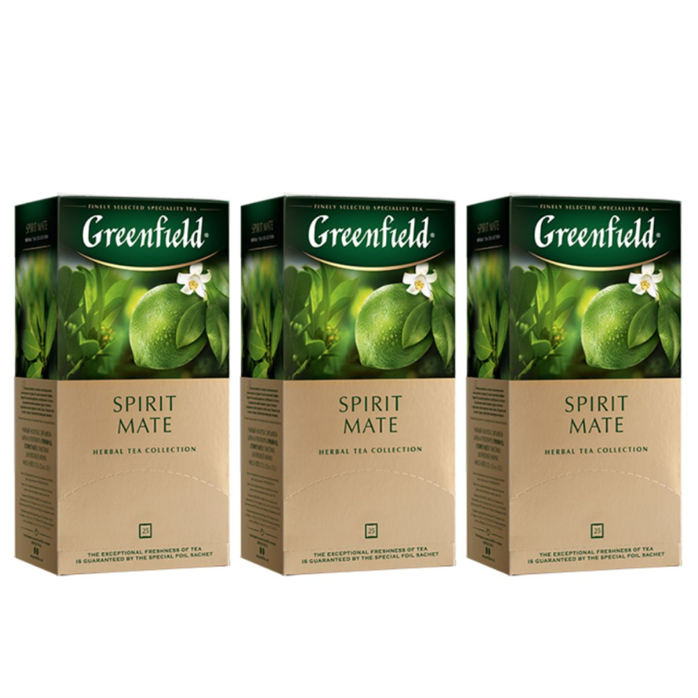 Чай зеленый Greenfield Spirit Mate 25 пакетов 3 штуки #1
