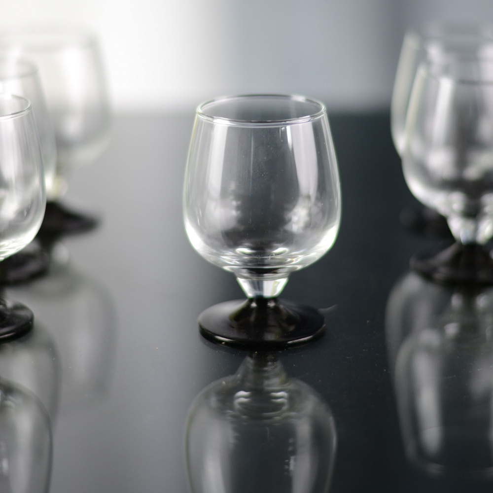 Рюмки шоты Неман стеклозавод набор 6 шт, 50 мл, на ножке (5399 200/23) для водки, виски, коньяка, текилы #1