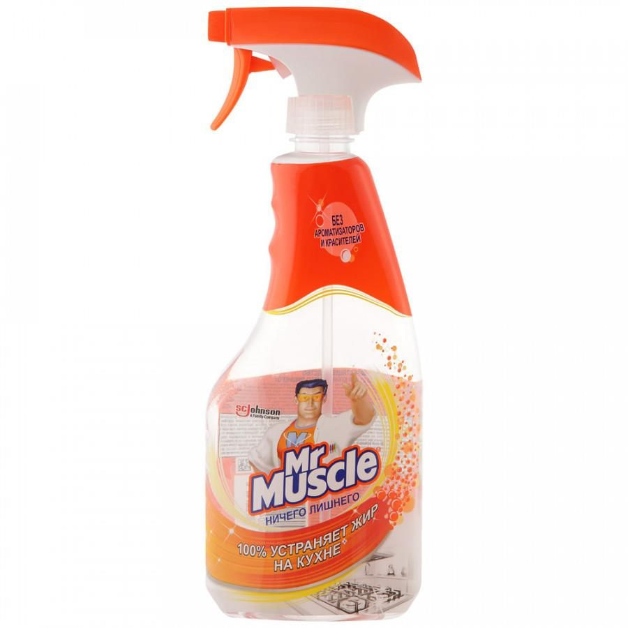 Чистящий спрей Мистер Мускул для кухни Ничего лишнего, устраняет жир на кухне 500 мл  #1