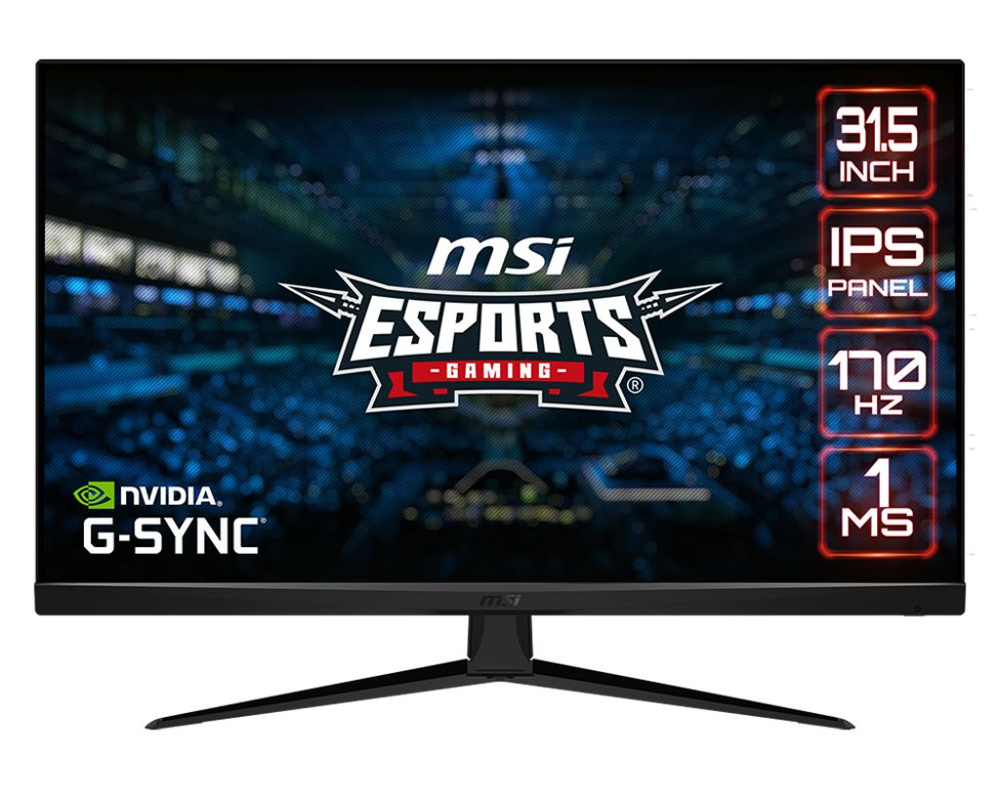 MSI 31.5" Монитор Монитор MSI G321Q, 2560x1440, 170 Гц, IPS, LED, 1200:1, 300 Кд/м², черный, черный  #1