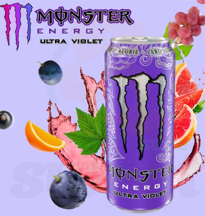 Энергетический напиток Monster Ultra Violet Zero / Монстер Ультра Виолет Зеро 0.5 л ж/б упаковка 12 штук #1