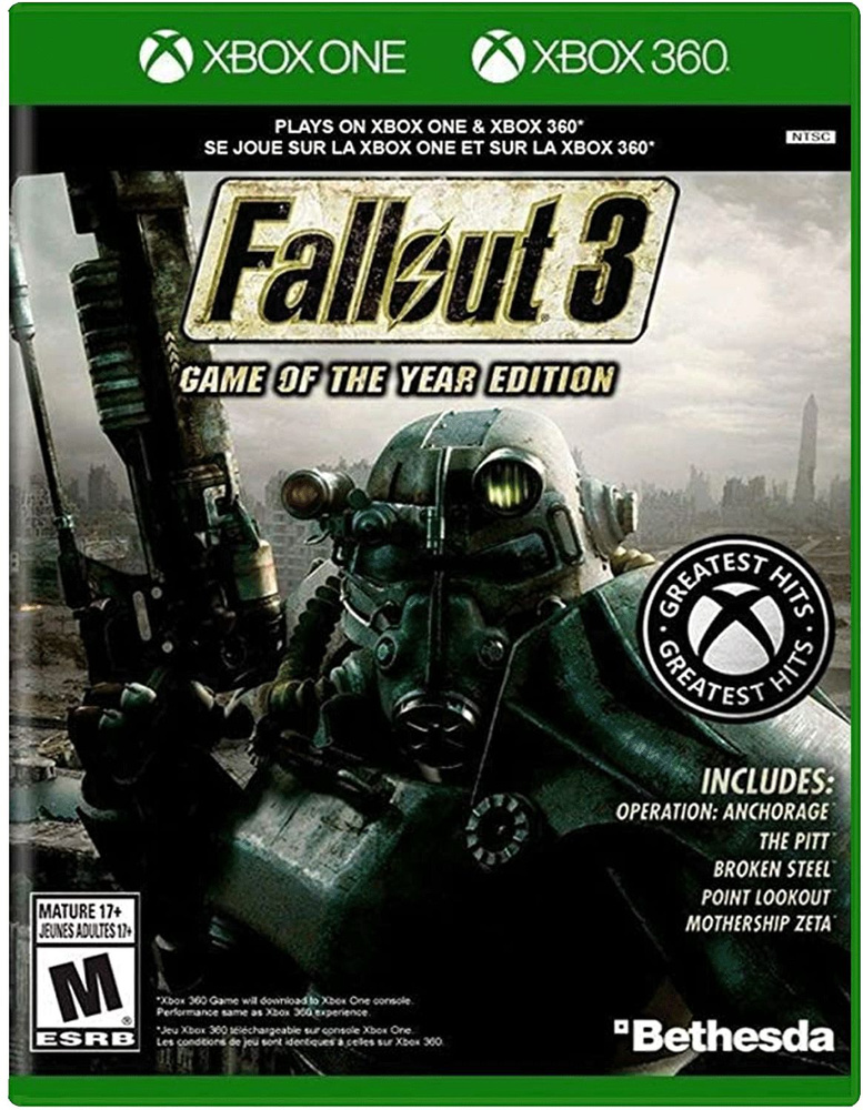 Игра Fallout 3. Game of the Year Edition (XBox 360, Xbox One, Английская версия) #1