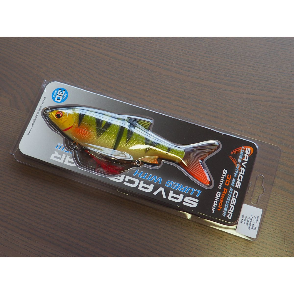 свимбейт Savage Gear 3D Roach Shine Glider 18 см 70гр Perch 50534 #1