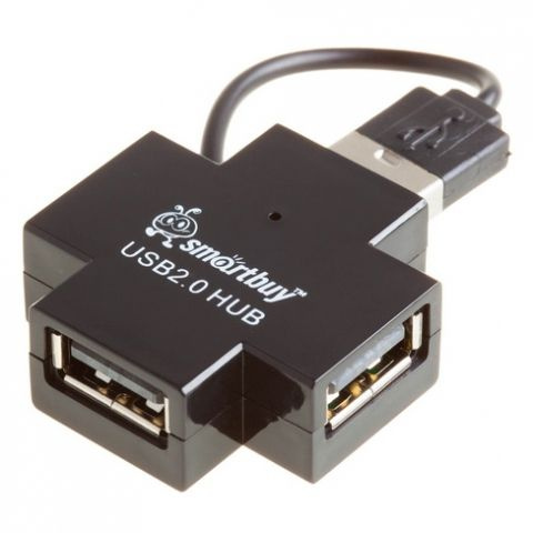 Хаб USB 2.0 SMARTBUY SBHA-6900-K 4 порта черный #1