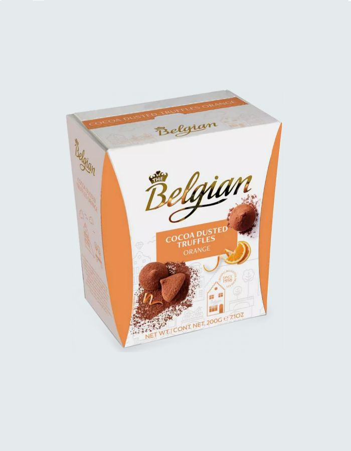 Бельгийские трюфели The Belgian с кусочками апельсинов, 200 г #1
