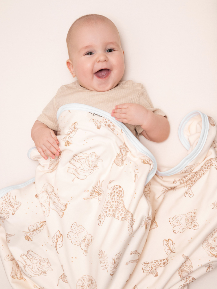 Плед для малыша двусторонний трикотажный 80х100 одеяло #1