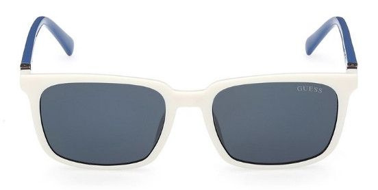 Детские солнцезащитные очки Guess GUS 9236 24V, цвет: белый, цвет линзы: синий, прямоугольные, пластик #1